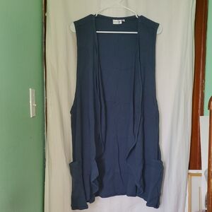 Prairie Cotton Sleeveless Oversized Cardigan